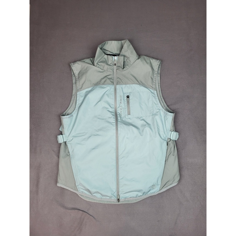 Nike Trail Aireez Running Vest Womens Green Mica Packable XS Sleeveless